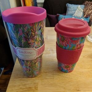 2 Lilly Pulitzer tumblers